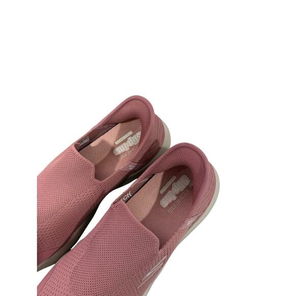 Skechers 124906-LTPK Go Walk Massage Fit-Tidal Women's Casual Pink Shoes 9.5 - Picture 2 of 9
